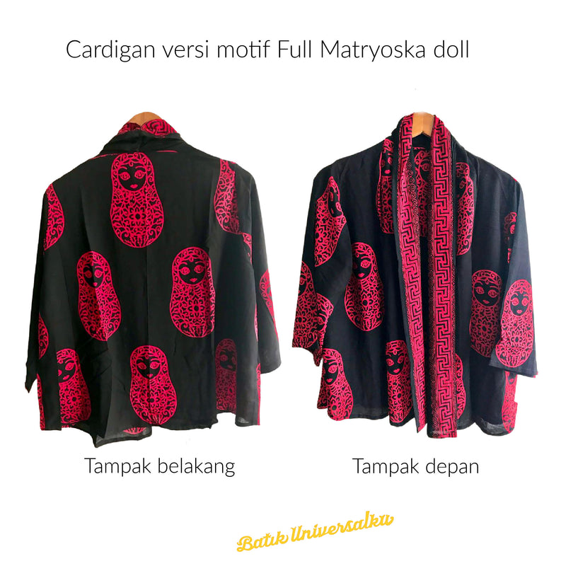 Set Batik Cardigan & Skirt matryoska doll