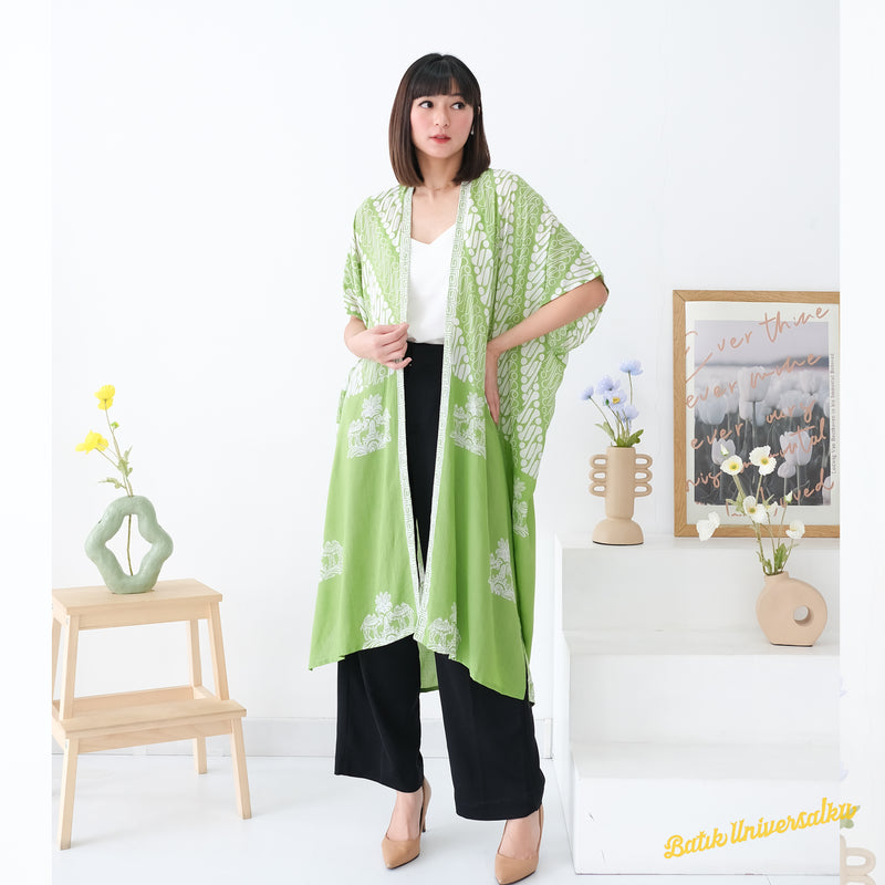 Long Kimono Batik Camel Eid Ramadhan