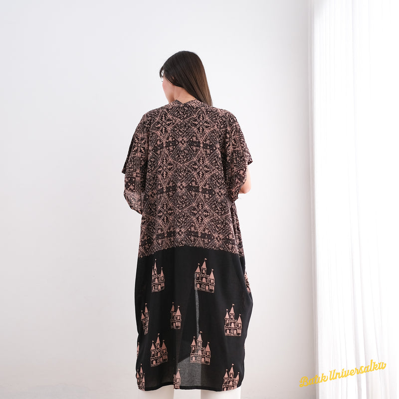 Long Kimono batik cap castle